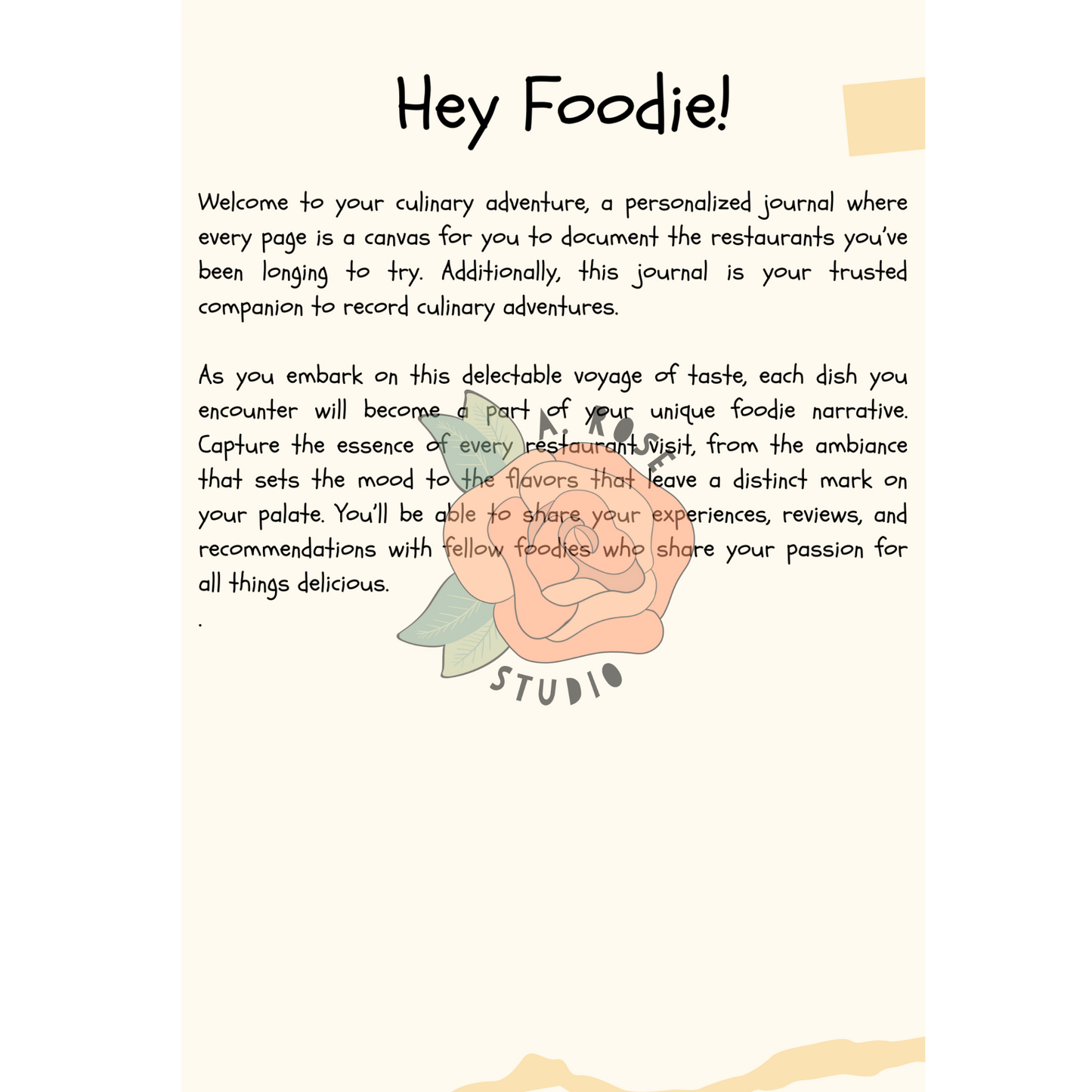 I’ve Got To Try It…The Foodie Journal: Restaurants